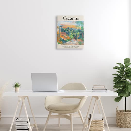 Stupell Industries Traditional Cezanne Landscape Painting Exhibition Poster Canvas Wall Art